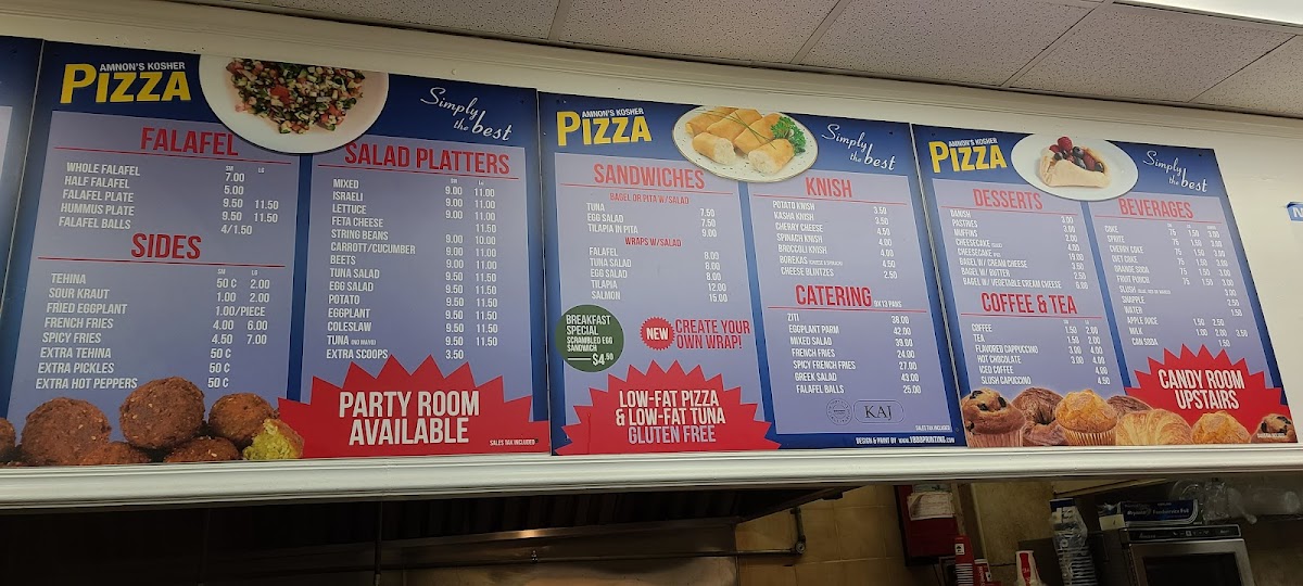 Amnon's Kosher Pizza Menu - Image 5