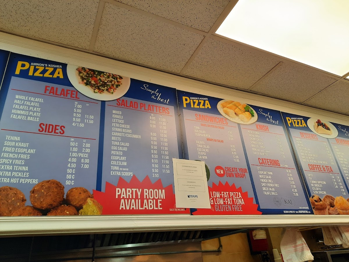 Amnon's Kosher Pizza Menu - Image 6